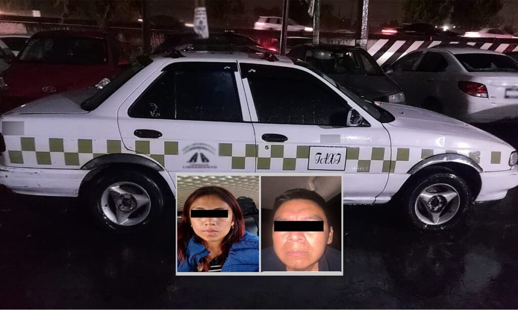Drogas y una menor: Esto hallaron en un taxi en Temoaya