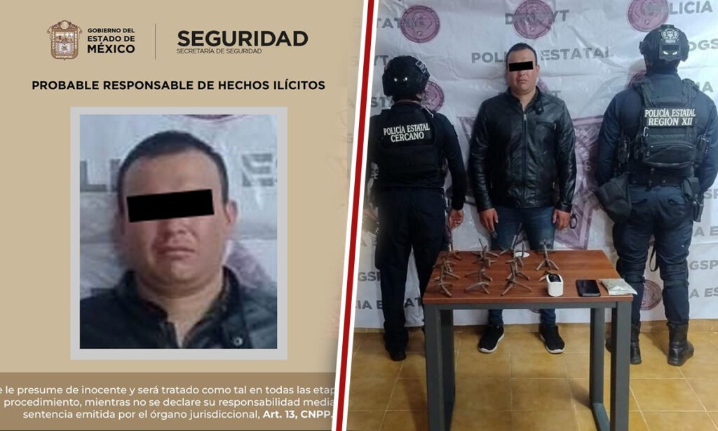 Cae halcón en Villa Guerrero con droga y moto robada
