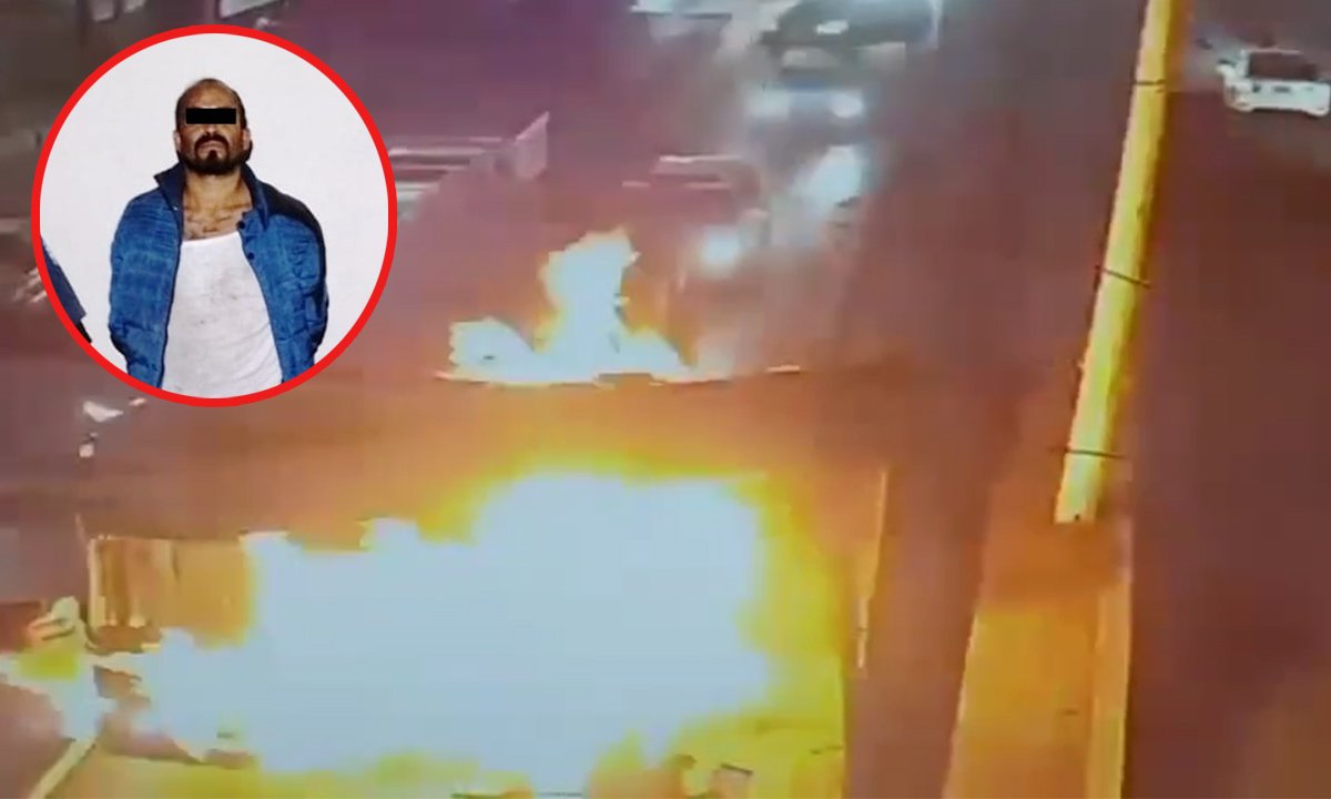 VIDEO - Ciudadanos detienen a hombre que incendió Mexibús en Ecatepec