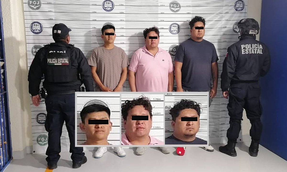 Detienen a cuatro extorsionadores en Jocotitlán con droga y arma blanca