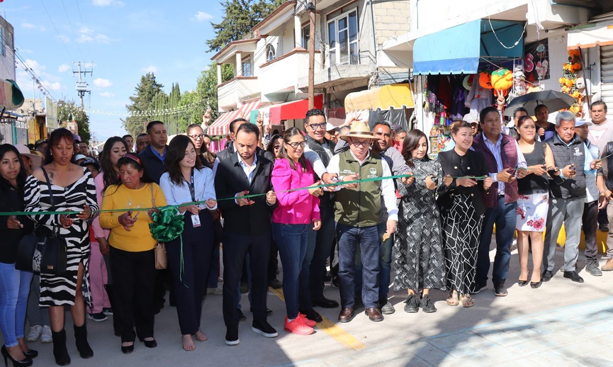 Renuevan vialidad en Zinacantepec y se mejora conectividad