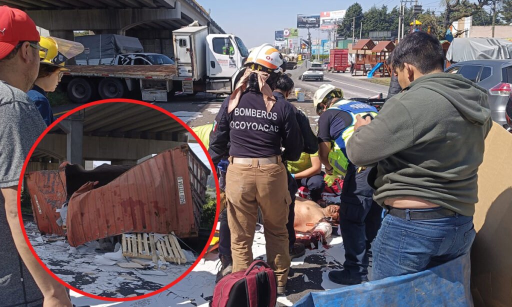 ¡Precaución! Tráfico detenido por accidente en la México–Toluca