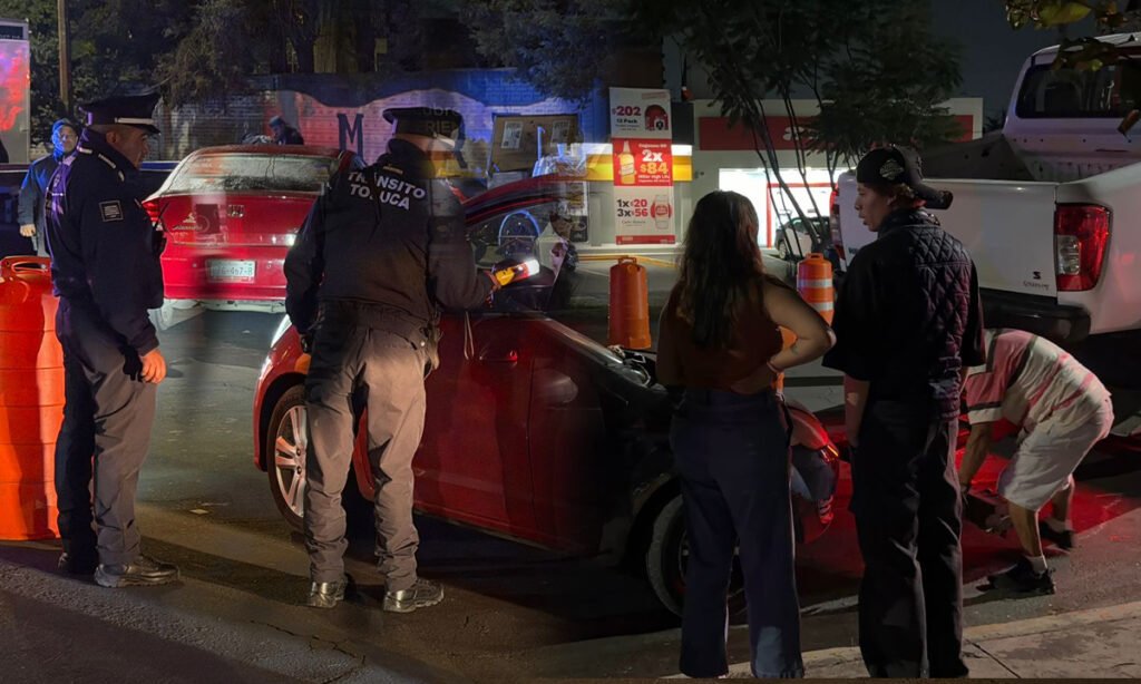 Alcoholímetro en Toluca deja 46 sancionados