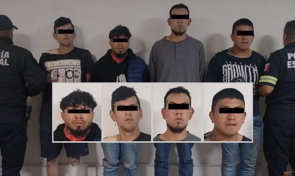 Detienen a cuatro hombres por robos violentos en Toluca