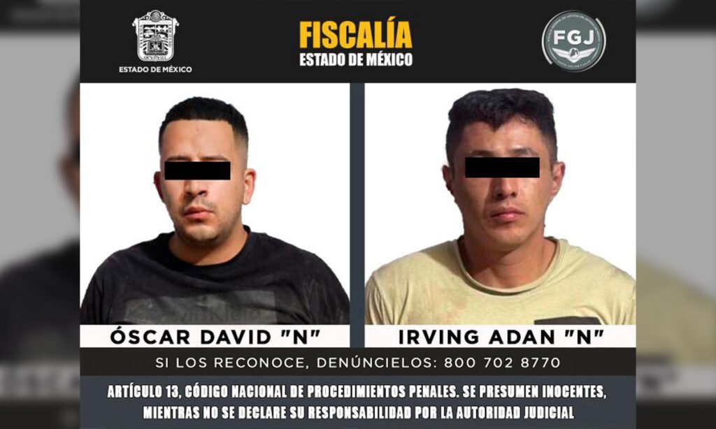 Detienen a dos homicidas por la muerte de cinco hombres en Temoaya