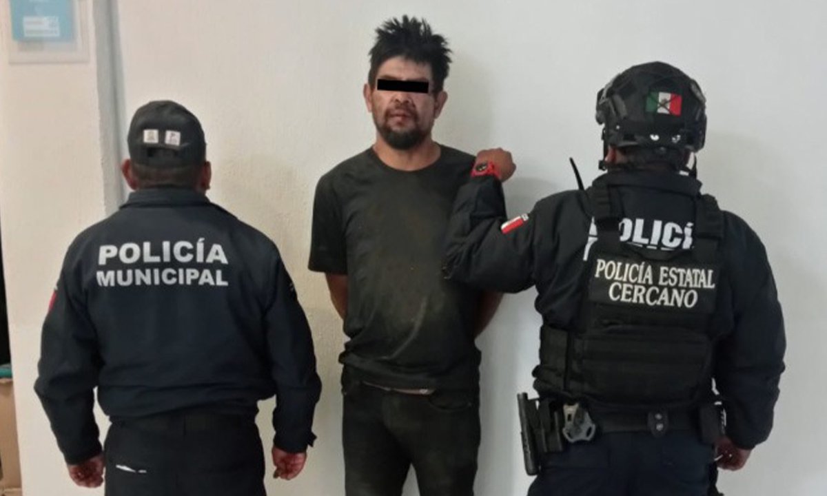 Es detenido por robo e intento de abuso sexual, en Tenango del Valle.