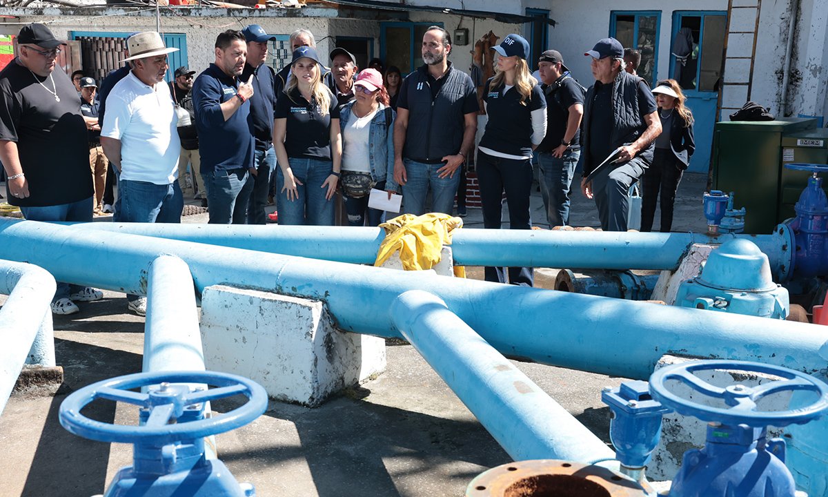 Huixquilucan refuerza suministro de agua con rehabilitación en San Fernando