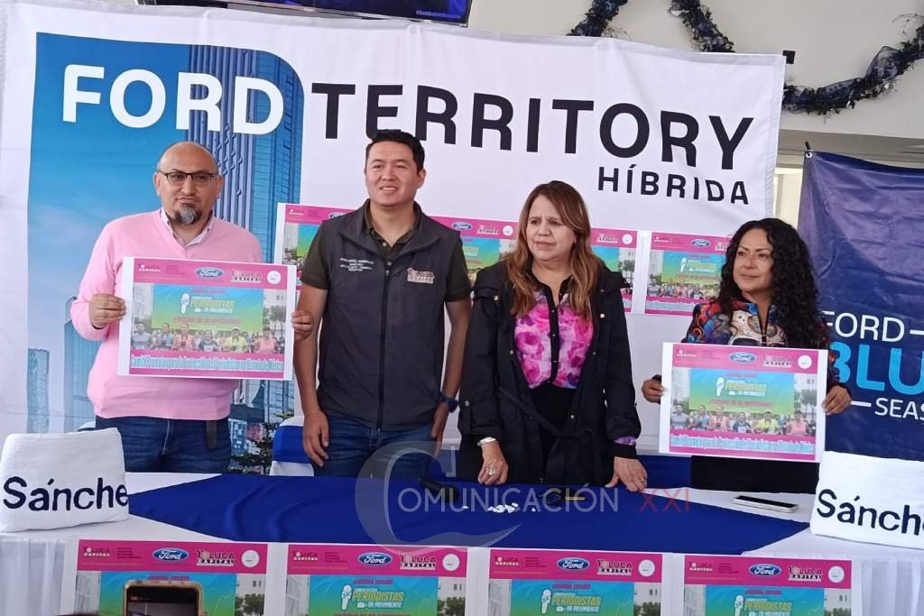 reporteros en movimiento