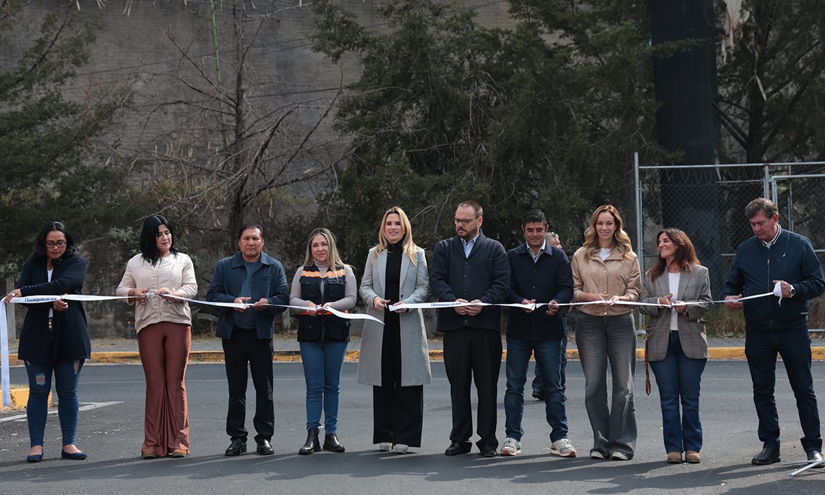 Entrega Huixquilucan obras de repavimentación y estabilización en Interlomas