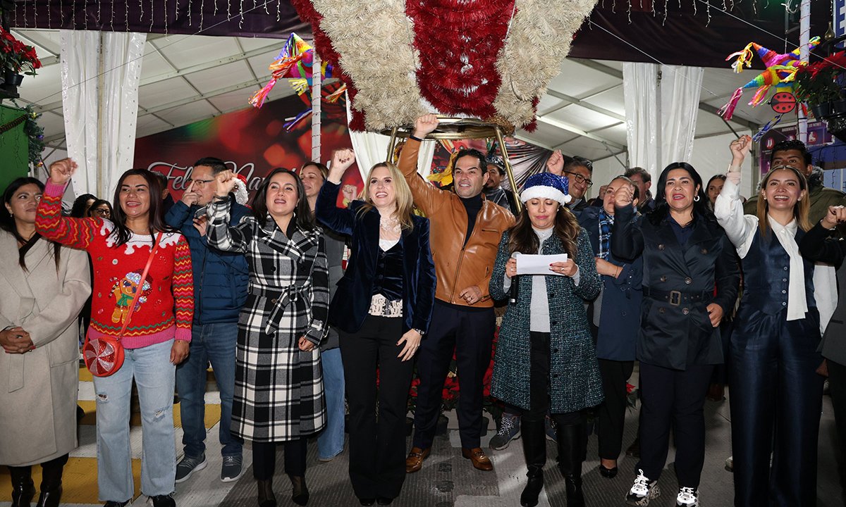 Huixquilucan vive la magia navideña con hielo, luces y tradiciones