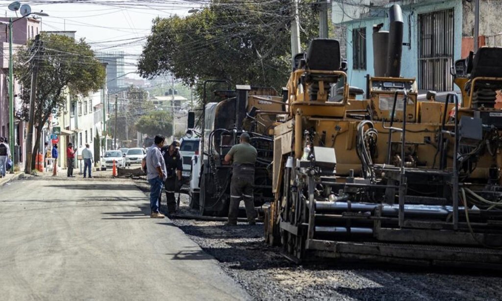 Toluca avanza con nueva carpeta asfáltica en Prolongación 18 de Marzo