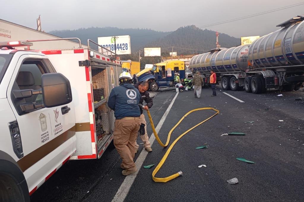 accidente vial en la México-Toluca