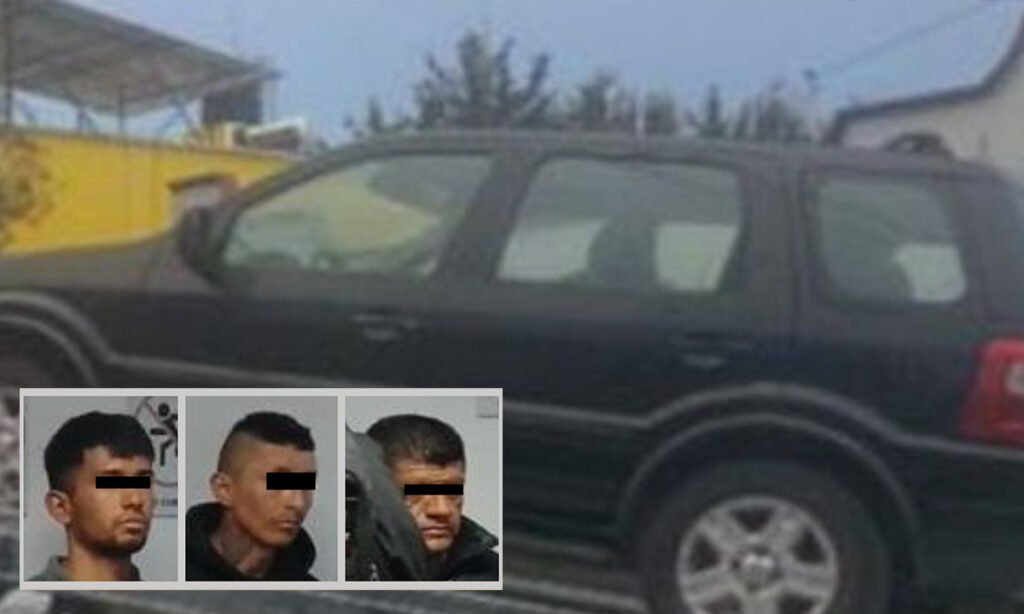 Capturan a tres delincuentes en Temoaya con droga y vehículo