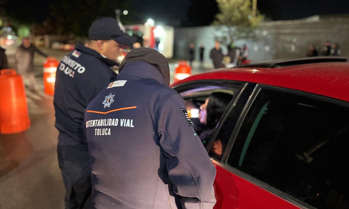 Casi la mitad de conductores en Toluca manejaron tomados el fin de semana