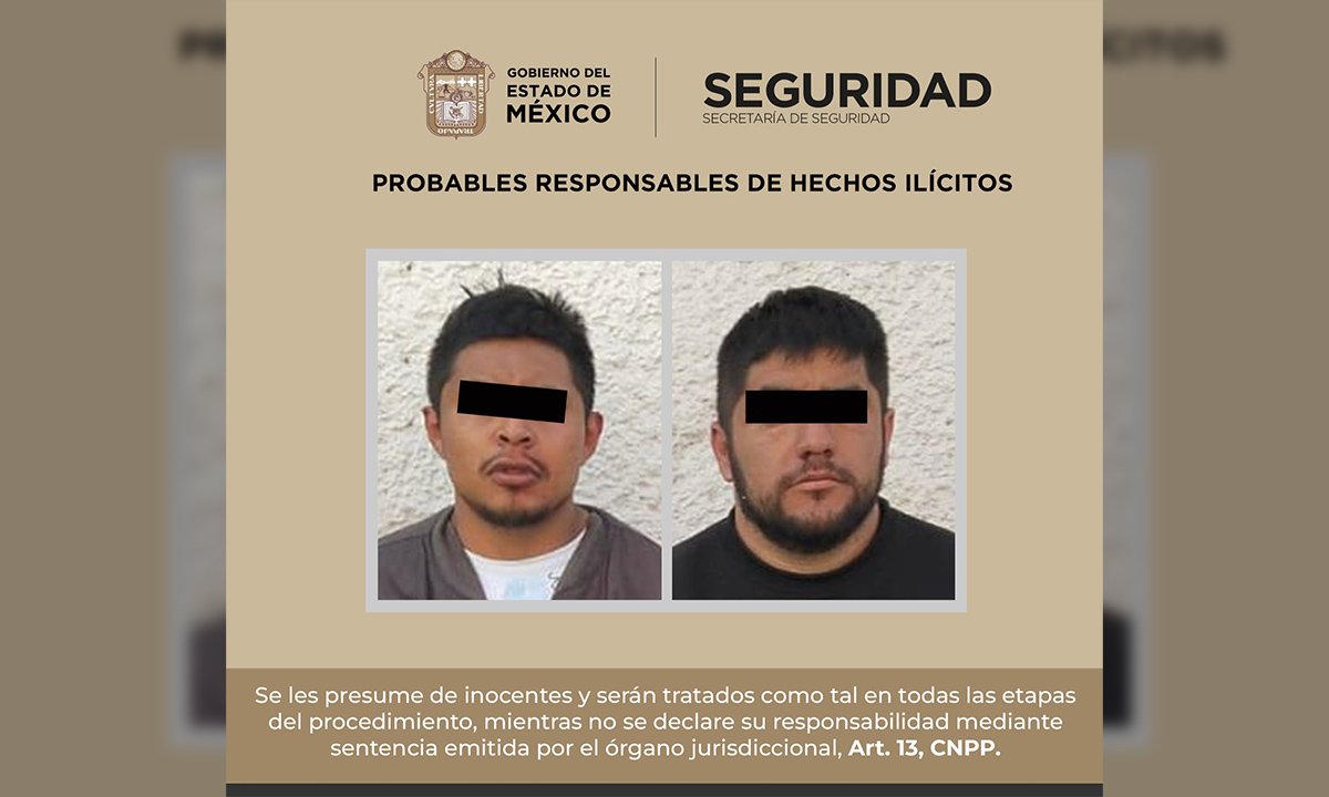 Detienen a dos hombres en Joquicingo tras Operativo Argos