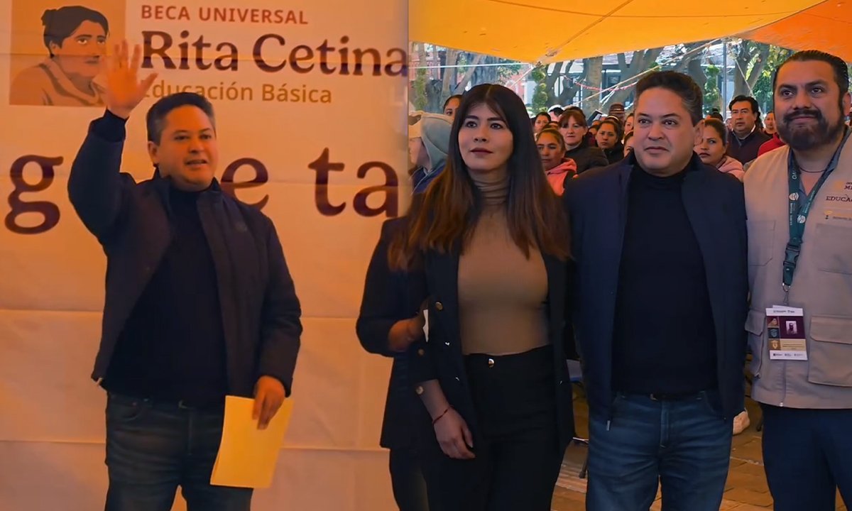 Entrega Omar Sánchez 750 becas que iluminan Calimaya