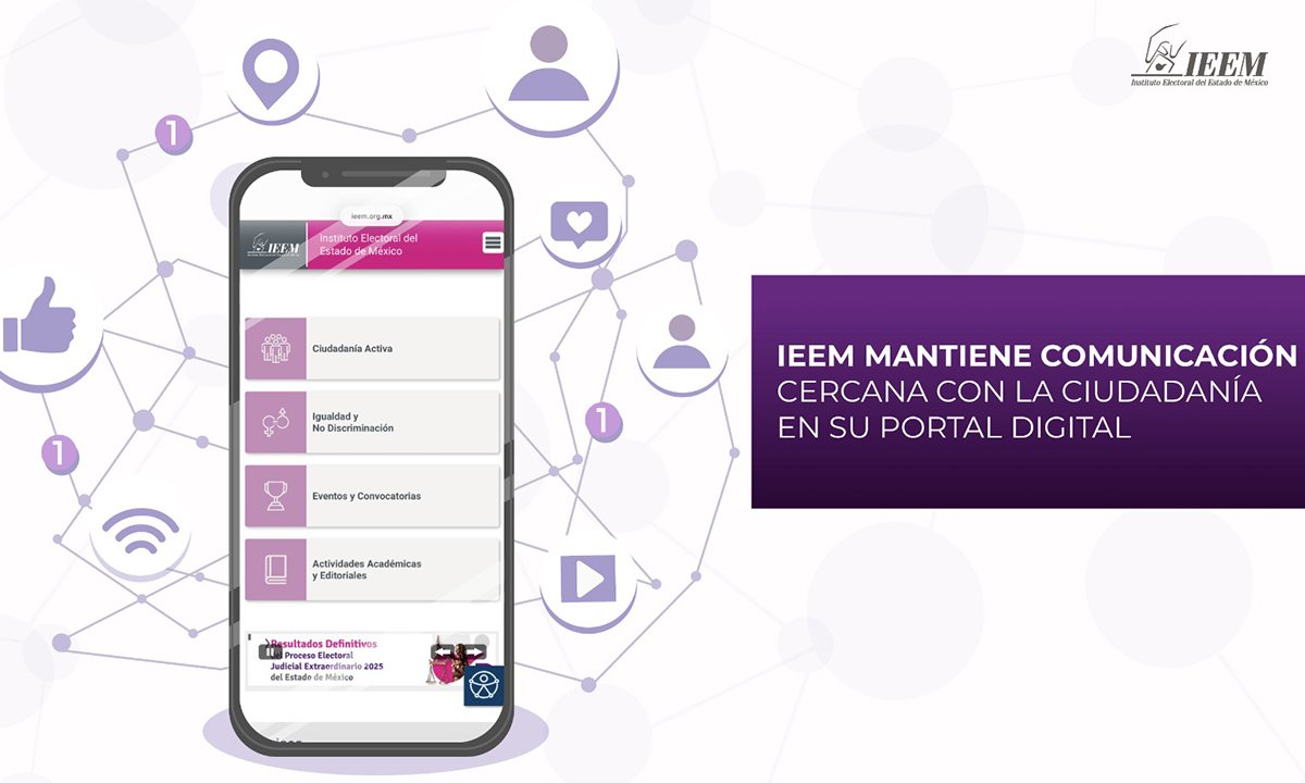 Sitio web del IEEM te acerca información electoral