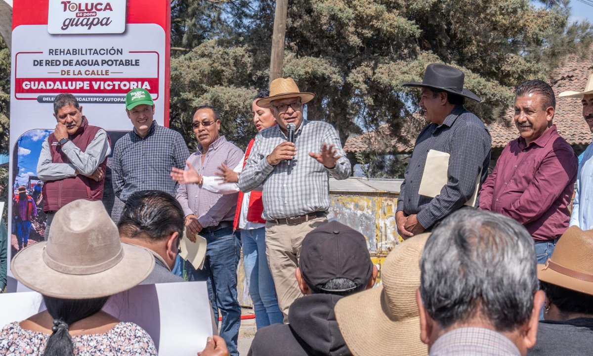 Toluca: Ricardo Moreno mejora servicios básicos en Jicaltepec Autopan