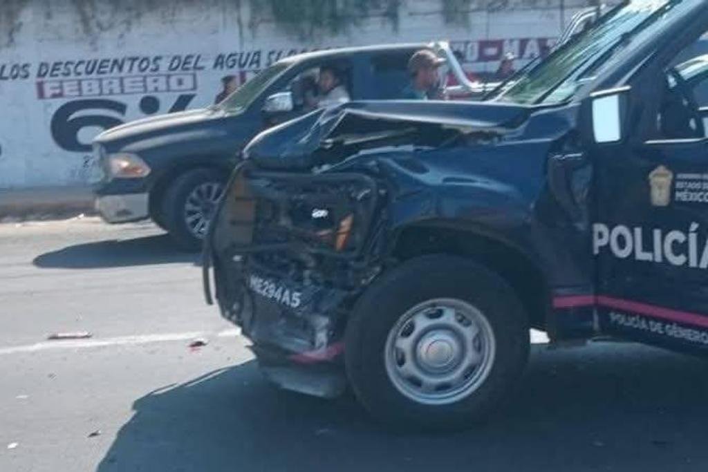 patrulla estatal provoca tremendo accidente
