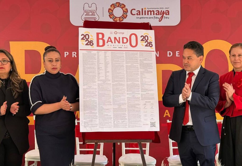 Bando Municipal 2026 de Calimaya: seguridad, movilidad y salud