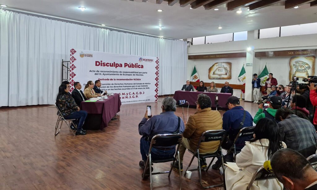 CODHEM supervisa disculpa pública del Ayuntamiento de Ecatepec