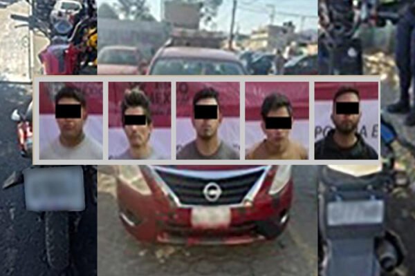 Detienen a cinco presuntos extorsionadores en Ecatepec