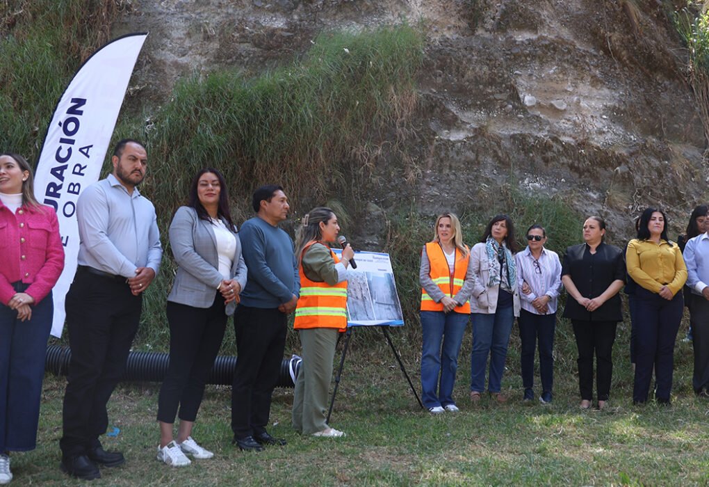 Huixquilucan concluye séptimo talud estabilizado