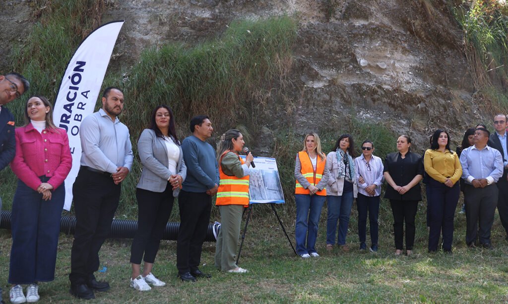 Huixquilucan concluye séptimo talud estabilizado