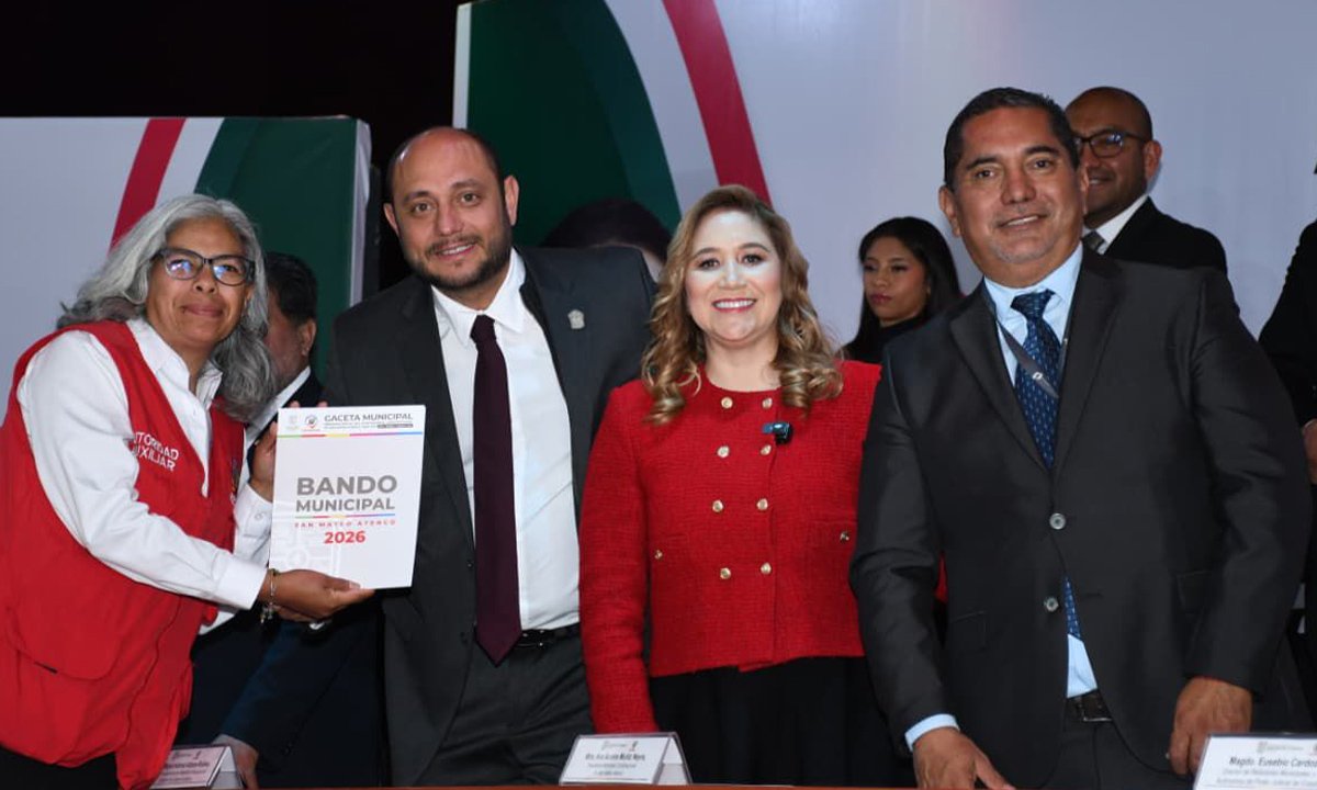 Orden y movilidad, ejes del Bando Municipal 2026 en San Mateo Atenco