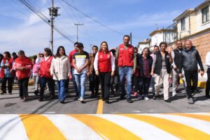 San Mateo Atenco repavimenta calle Ignacio Allende