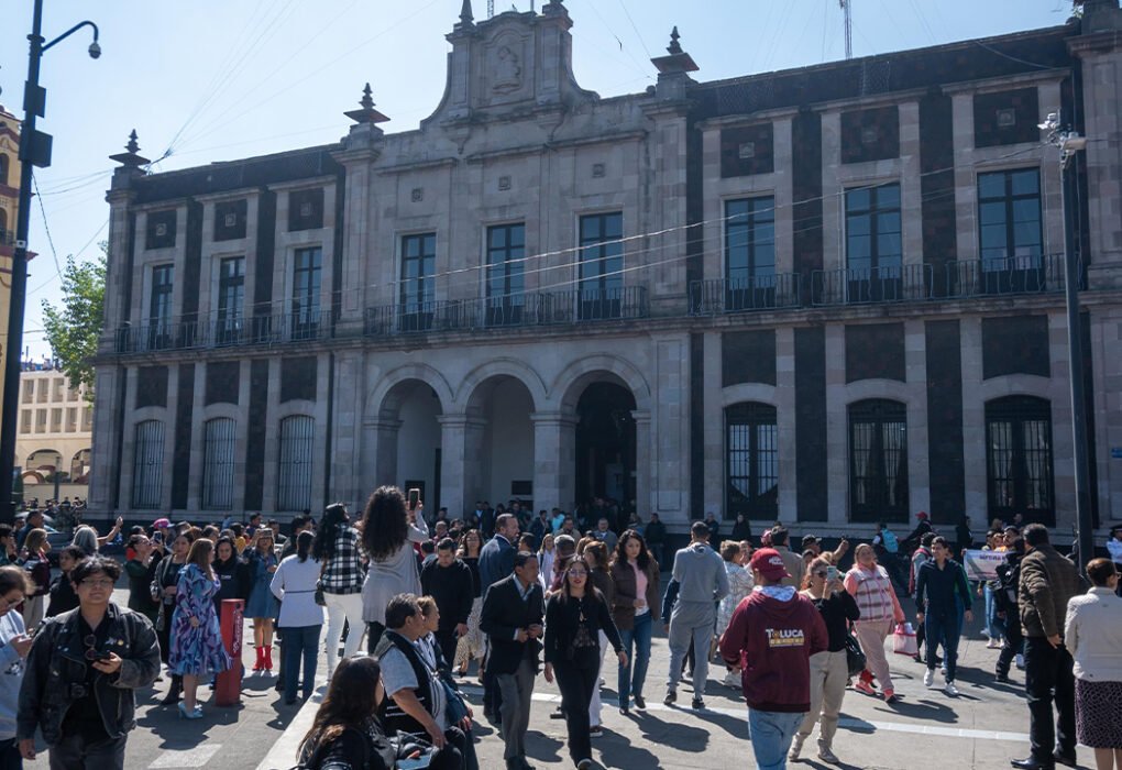 Toluca mide su capacidad en simulacro nacional de sismo
