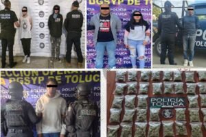 agarran a varios deliencuentes en Toluca