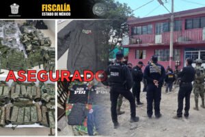 Cateo en Chiconautla revela arsenal y uniformes falsos