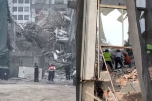Confirman 1 muerto, 1 herido y 2 atrapados por derrumbe de edificio en CDMX