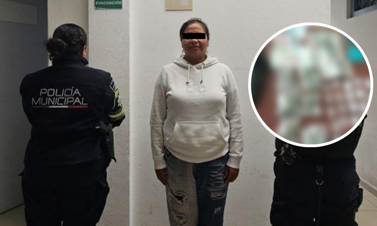 Detienen en Jilotepec a mujer con droga durante patrullaje