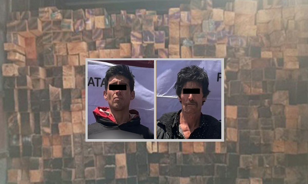 Detienen en Tianguistenco a dos hombres por traslado ilegal de madera