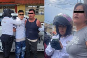 Persecución en Toluca termina con tres detenidos por robo de celulares