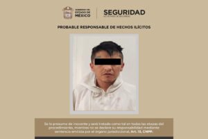 Rescatan a menor retenida en Ocoyoacac; un hombre fue detenido