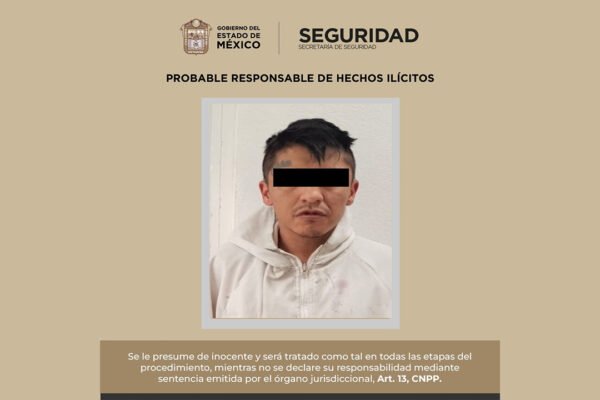 Rescatan a menor retenida en Ocoyoacac; un hombre fue detenido