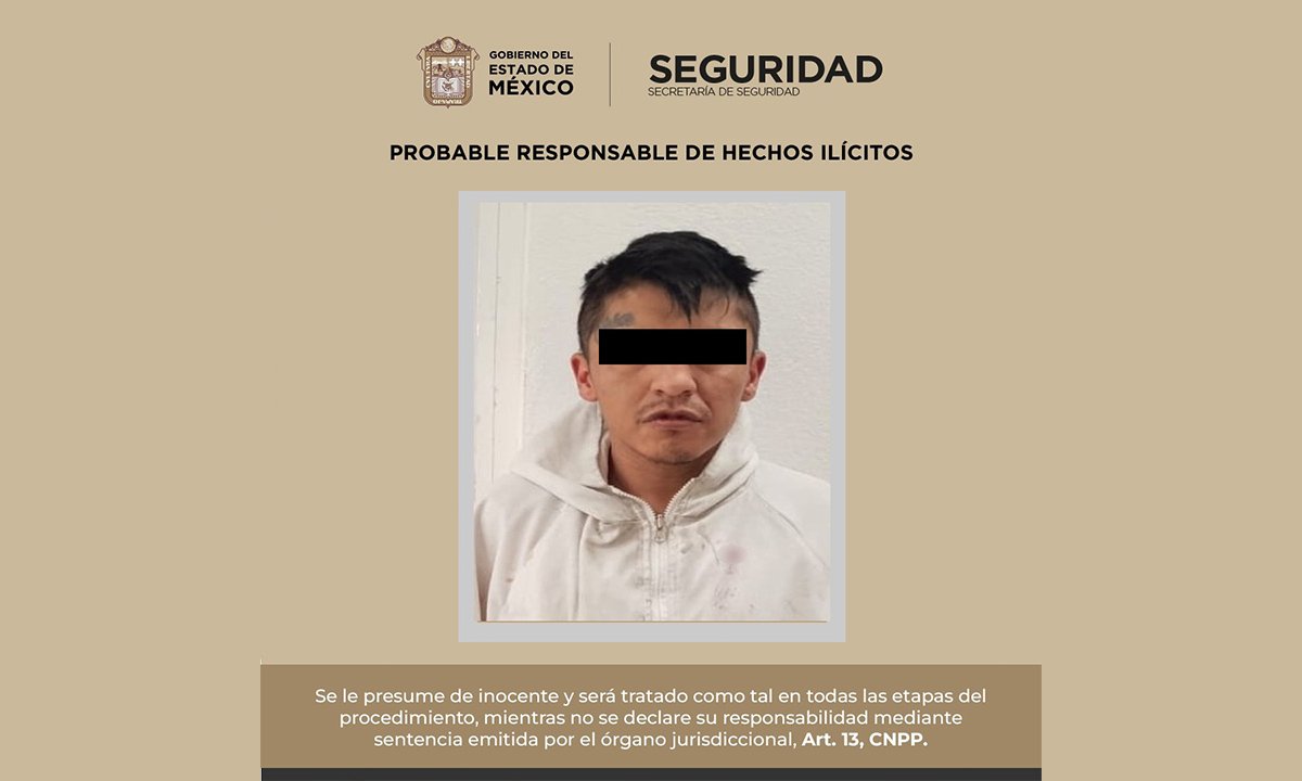 Rescatan a menor retenida en Ocoyoacac; un hombre fue detenido