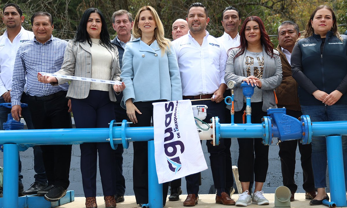 Romina Contreras inaugura pozo “El Plan” en Huixquilucan