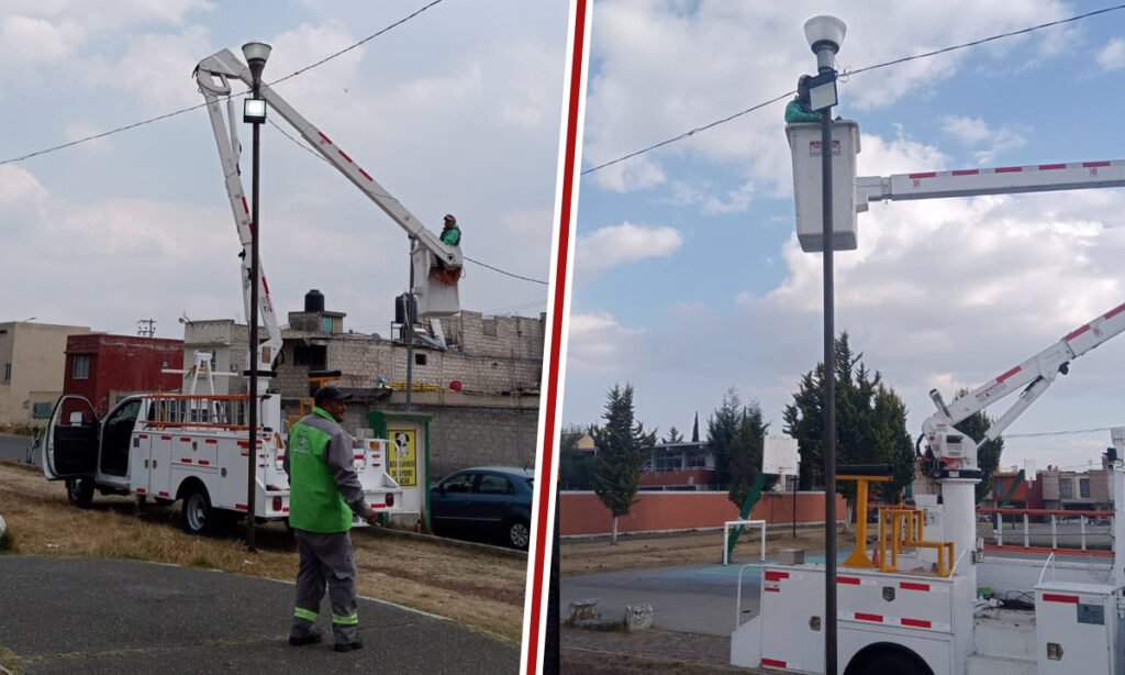 Zinacantepec: Alumbrado recibe mantenimiento en La Loma I
