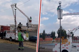 Zinacantepec: Alumbrado recibe mantenimiento en La Loma I