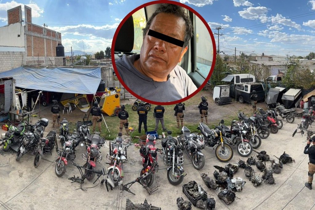 desmantelaban motos robadas