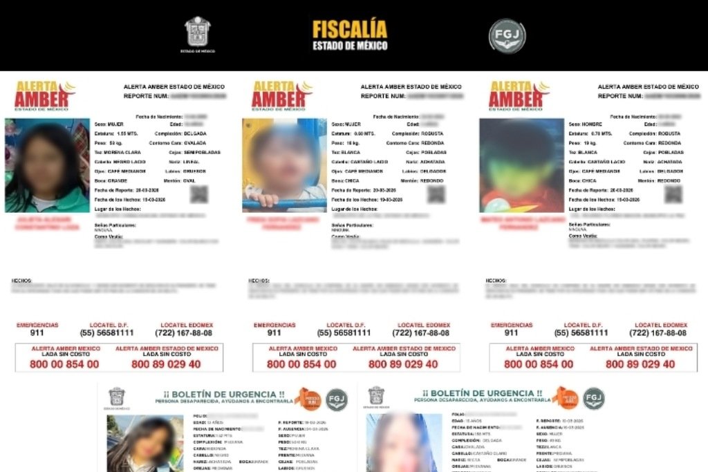 Niños desaparecidos en Edomex