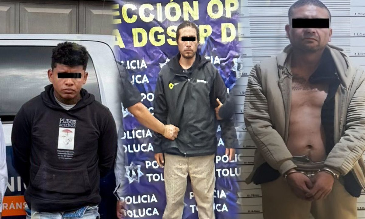 Caen en Toluca presuntos extorsionadores y narcomenudistas