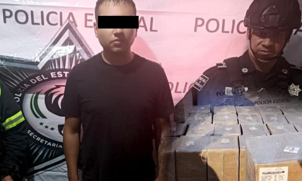 Capturan a conductor con más de 260 kilos de marihuana en Huehuetoca