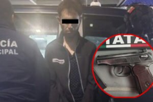 Detienen a hombre armado en operativo en la autopista México-Querétaro