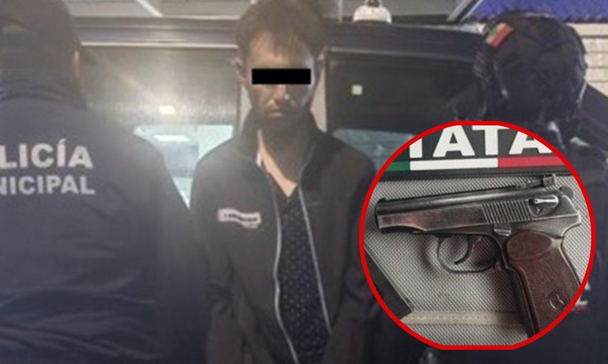 Detienen a hombre armado en operativo en la autopista México-Querétaro