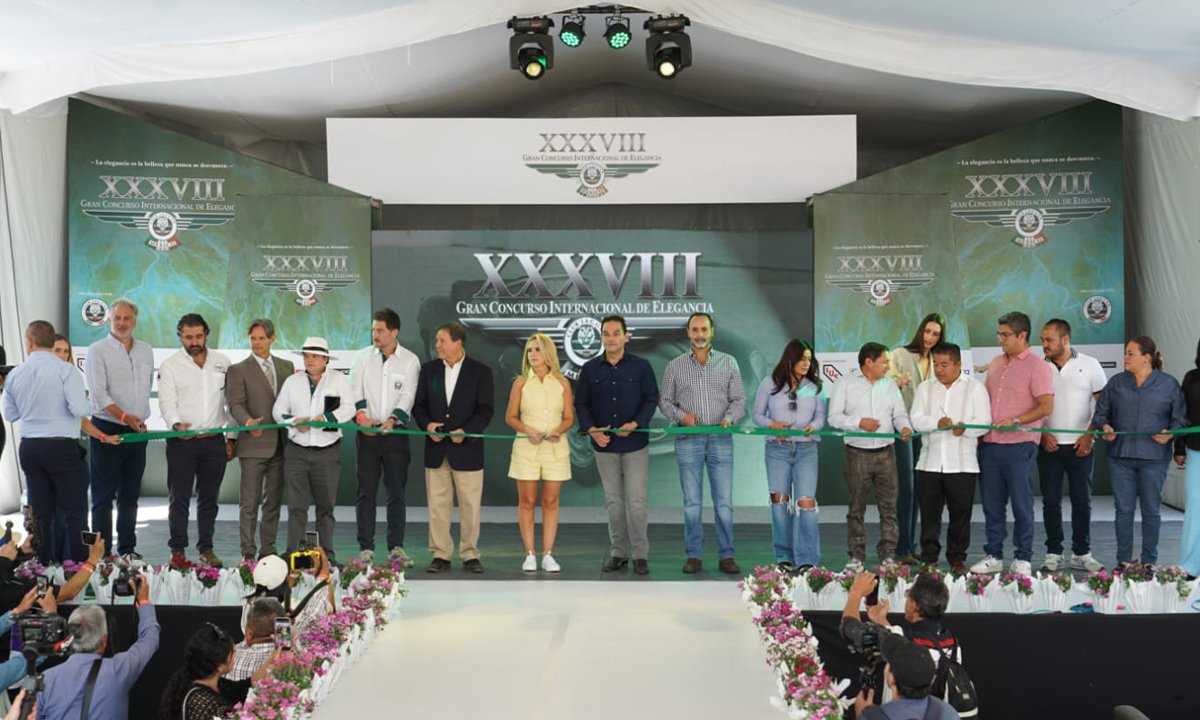 Enrique Vargas inaugura el Concurso Internacional de Elegancia